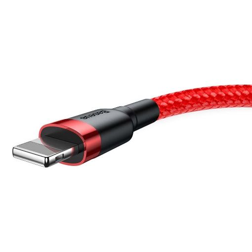 Εικόνα της Καλώδιο Baseus Cafule USB to Lightning Braided 2A 3m Red CALKLF-R09