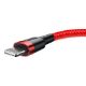 Εικόνα της Καλώδιο Baseus Cafule USB to Lightning Braided 2A 3m Red CALKLF-R09