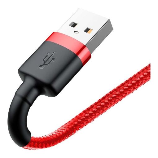 Εικόνα της Καλώδιο Baseus Cafule USB to Lightning Braided 2A 3m Red CALKLF-R09