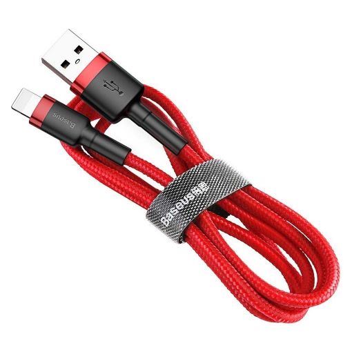 Εικόνα της Καλώδιο Baseus Cafule USB to Lightning Braided 2A 3m Red CALKLF-R09