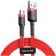 Εικόνα της Καλώδιο Baseus Cafule USB to Lightning Braided 2A 3m Red CALKLF-R09