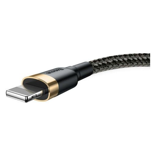 Εικόνα της Καλώδιο Baseus USB to Lightning Braided 1.5A 2m Black/Gold CALKLF-CV1