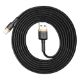 Εικόνα της Καλώδιο Baseus USB to Lightning Braided 1.5A 2m Black/Gold CALKLF-CV1