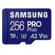 Εικόνα της Κάρτα Μνήμης microSDXC Samsung Pro Plus 256GB UHS-I U3 V30 A2 + SD Adapter MB-MD256SA/EU