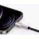 Εικόνα της Καλώδιο Baseus Cafule Metal USB-A  to Lightning Braided 2m Black/Silver CALJK-B01