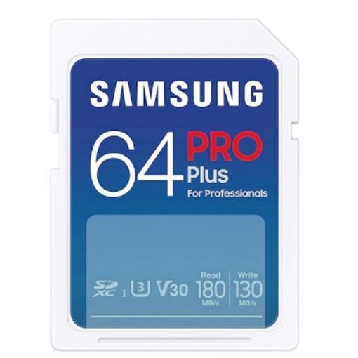 Εικόνα της Κάρτα Μνήμης SDXC Samsung Pro Plus 64GB U3 V30 UHS-I MB-SD64S/EU