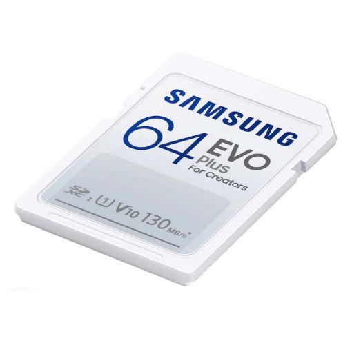 Εικόνα της Κάρτα Μνήμης SDXC Samsung Evo Plus for Creators 64GB UHS-I U3 V30 MB-SC64K/EU