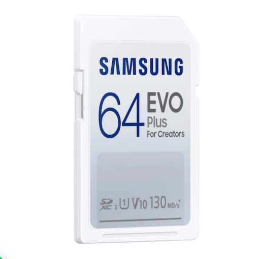 Εικόνα της Κάρτα Μνήμης SDXC Samsung Evo Plus for Creators 64GB UHS-I U3 V30 MB-SC64K/EU