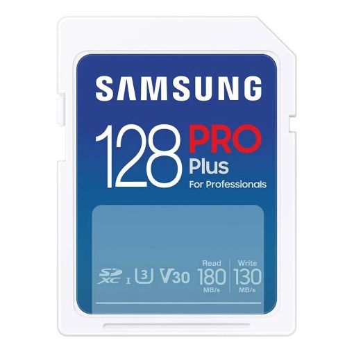 Εικόνα της Κάρτα Μνήμης SDXC Samsung Pro Plus 128GB U3 V30 UHS-I MB-SD128S/EU