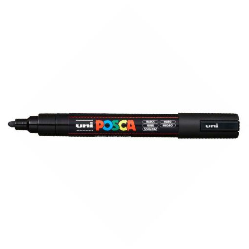 Εικόνα της Μαρκαδόρος Σχεδίου Uni-Posca PC-5M 2.5mm Black UNIPC5MMBLK