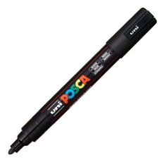 Εικόνα της Μαρκαδόρος Σχεδίου Uni-Posca PC-5M 2.5mm Black UNIPC5MMBLK