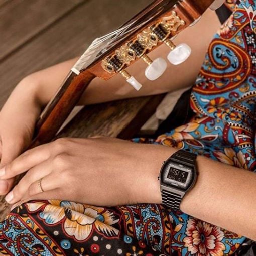 Εικόνα της Ψηφιακό Ρολόι Casio Edgy Retro Black B640WBG-1BEF