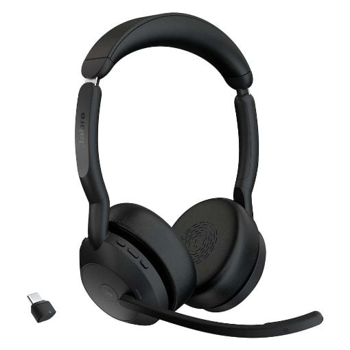 Εικόνα της Headset Jabra Evolve2 55 MS Stereo Link 380c Black 25599-999-899