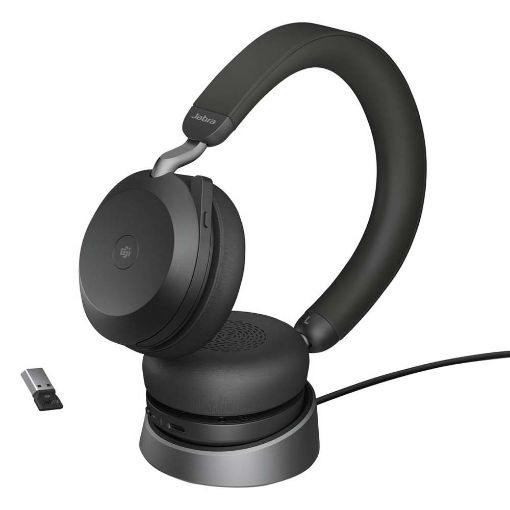 Εικόνα της Jabra Evolve2 75 MS Stereo Link380a with Charging Stand Black 27599-999-989