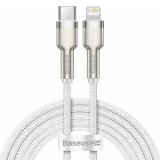 Εικόνα της Καλώδιο Baseus Cafule Metal Braided USB-C to Lightning 20W White 2m CATLJK-B02