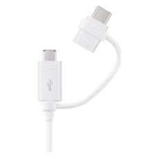 Εικόνα της Καλώδιο Samsung USB to Micro USB & USB-C 1.5m White EP-DG930DWEGWW