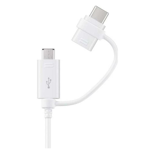 Εικόνα της Καλώδιο Samsung USB to Micro USB & USB-C 1.5m White EP-DG930DWEGWW
