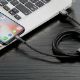 Εικόνα της Καλώδιο Baseus Cafule USB-A (Reversible) to Lightning Braided 2.4A 1m Gray/Black CALKLF-GG1