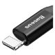 Εικόνα της Καλώδιο Baseus Fish-Eye Spring USB-A to Lightning 1m Black CALSR-01