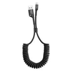 Εικόνα της Καλώδιο Baseus Fish-Eye Spring USB-A to Lightning 1m Black CALSR-01