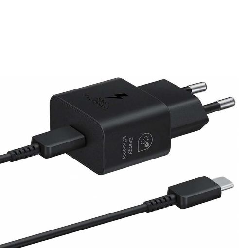 Εικόνα της Φορτιστής Samsung USB-C 25W & Καλώδιο USB-C 1m Black EP-T2510XBEGEU