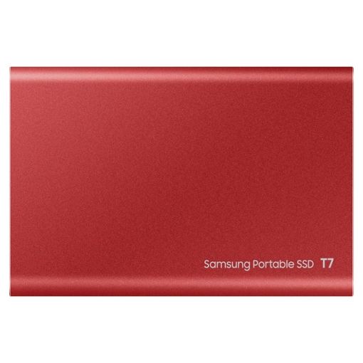 Εικόνα της Εξωτερικός Δίσκος SSD Samsung Portable T7 1TB 2.5" USB-C 3.2 Metallic Red MU-PC1T0R/WW