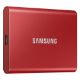 Εικόνα της Εξωτερικός Δίσκος SSD Samsung Portable T7 1TB 2.5" USB-C 3.2 Metallic Red MU-PC1T0R/WW