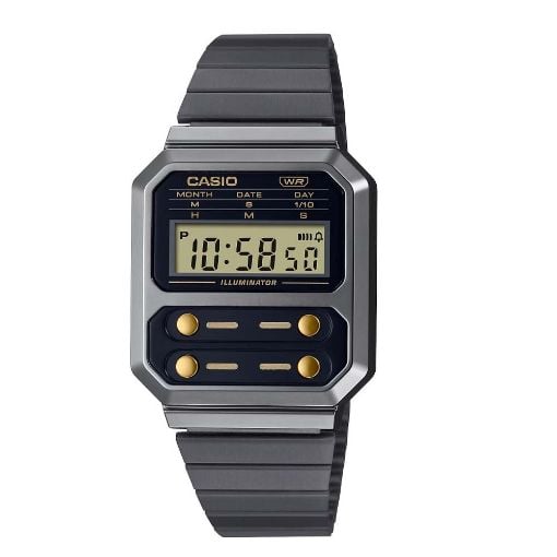 Εικόνα της Ψηφιακό Ρολόι Casio Vintage Edgy Black/Silver A100WEGG-1A2EF