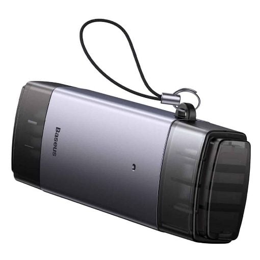Εικόνα της Card Reader Baseus Lite Series USB-A & USB-C to SD/TF Grey WKQX060113