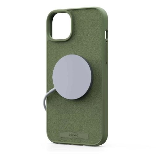 Εικόνα της Θήκη Njord Suede MagSafe for iPhone 15 Plus Olive NA52SU06