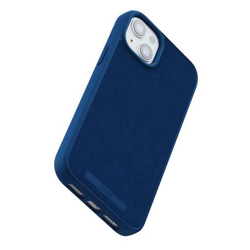 Εικόνα της Θήκη Njord Suede MagSafe for iPhone 15 Plus Blue NA52SU01