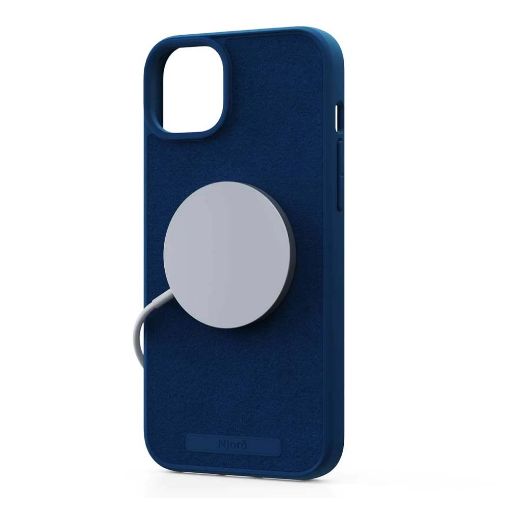 Εικόνα της Θήκη Njord Suede MagSafe for iPhone 15 Plus Blue NA52SU01