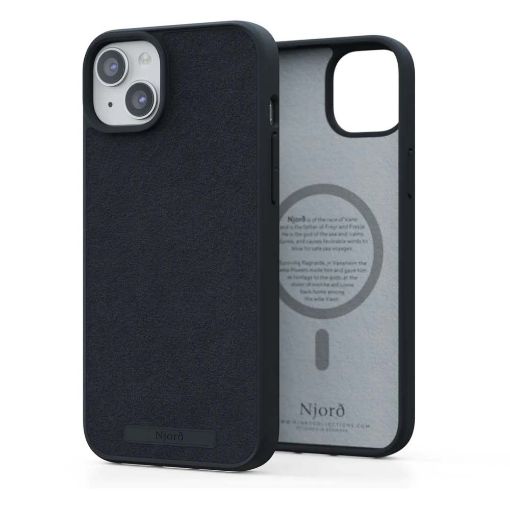 Εικόνα της Θήκη Njord Suede MagSafe for iPhone 15 Plus Black NA52SU00