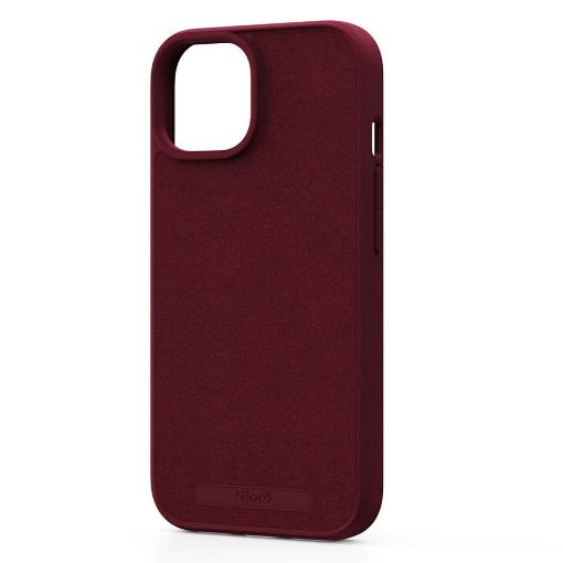Εικόνα της Θήκη Njord Suede MagSafe for iPhone 15 Red NA51SU11