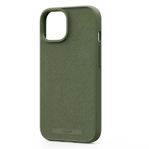 Εικόνα της Θήκη Njord Suede MagSafe for iPhone 15 Olive NA51SU06