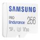 Εικόνα της Κάρτα Μνήμης microSDXC Samsung Pro Endurance 256GB UHS-I U3 V30 + SD Adapter MB-MJ256KA/EU
