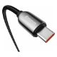 Εικόνα της Καλώδιο Baseus Display USB-C to USB-C Braided 100W 1m Black CATSK-B01