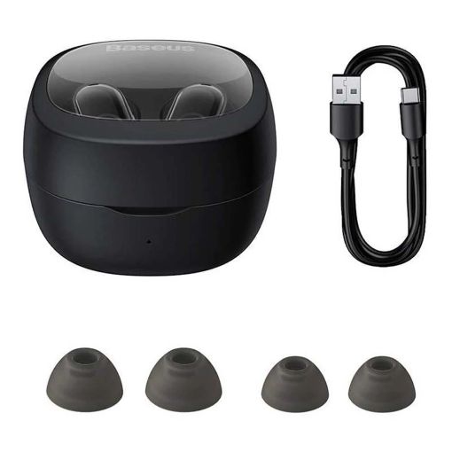 Εικόνα της True Wireless Earphones Baseus Bowie WM02 OS Bluetooth Black NGTW370201