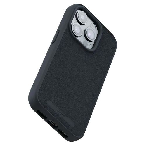 Εικόνα της Θήκη Njord Suede MagSafe for iPhone 15 Pro Black NA53SU00