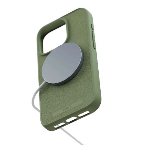 Εικόνα της Θήκη Njord Suede MagSafe for iPhone 15 Pro Olive NA53SU06