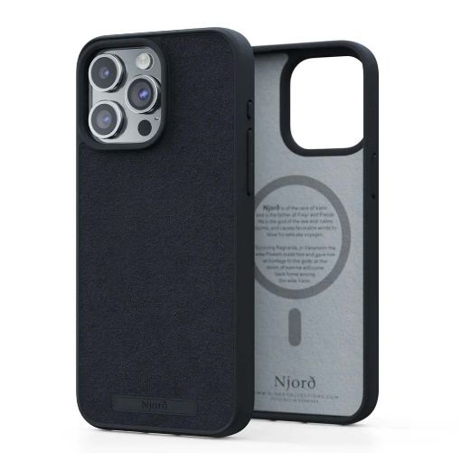Εικόνα της Θήκη Njord Suede MagSafe for iPhone 15 Pro Max Black NA54SU00