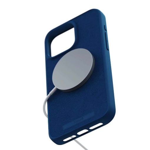 Εικόνα της Θήκη Njord Suede MagSafe for iPhone 15 Pro Max Blue NA54SU01