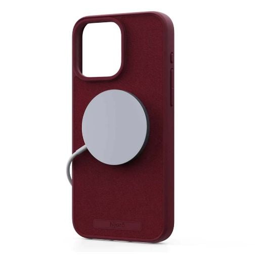 Εικόνα της Θήκη Njord Suede MagSafe for iPhone 15 Pro Max Red NA54SU11