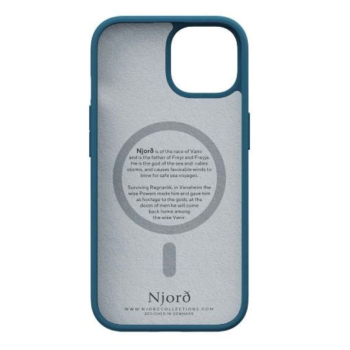 Εικόνα της Θήκη Njord Fabric MagSafe for iPhone 15 Deep Sea NA51FA01