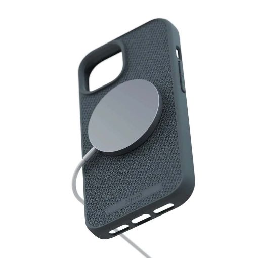 Εικόνα της Θήκη Njord Fabric MagSafe for iPhone 15 Dark Grey NA51FA09