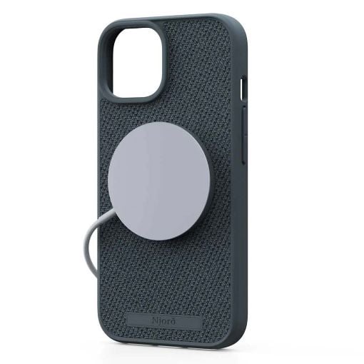 Εικόνα της Θήκη Njord Fabric MagSafe for iPhone 15 Dark Grey NA51FA09
