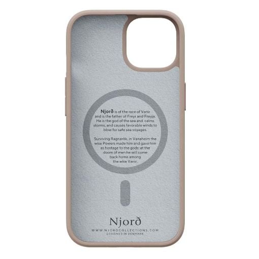 Εικόνα της Θήκη Njord Fabric MagSafe for iPhone 15 Pink Sand NA51FA12