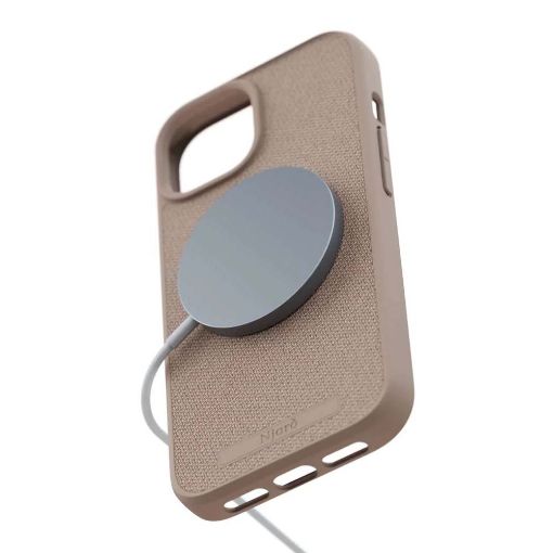 Εικόνα της Θήκη Njord Fabric MagSafe for iPhone 15 Pink Sand NA51FA12