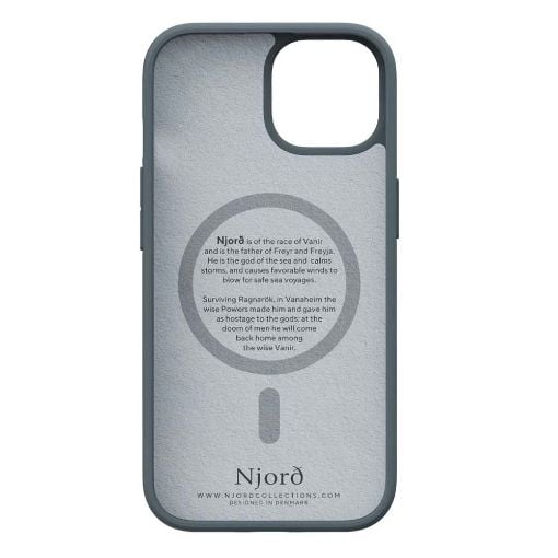 Εικόνα της Θήκη Njord Fabric MagSafe for iPhone 15 Plus Dark Grey NA52FA09