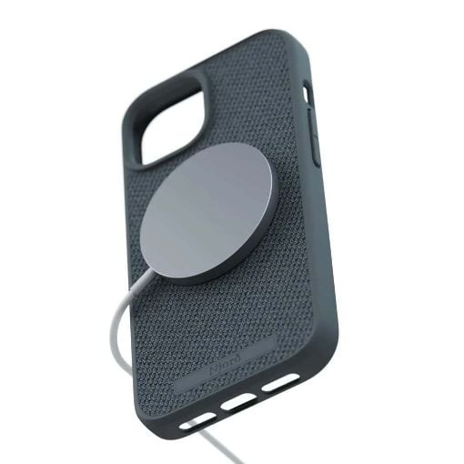 Εικόνα της Θήκη Njord Fabric MagSafe for iPhone 15 Plus Dark Grey NA52FA09